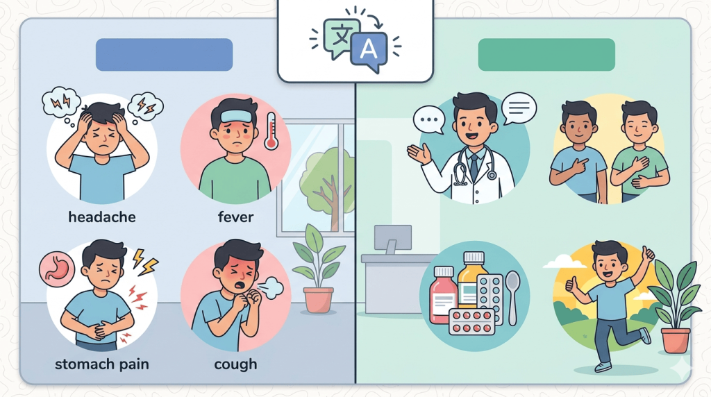 Hindi to English Doctor Daily Use Sentences